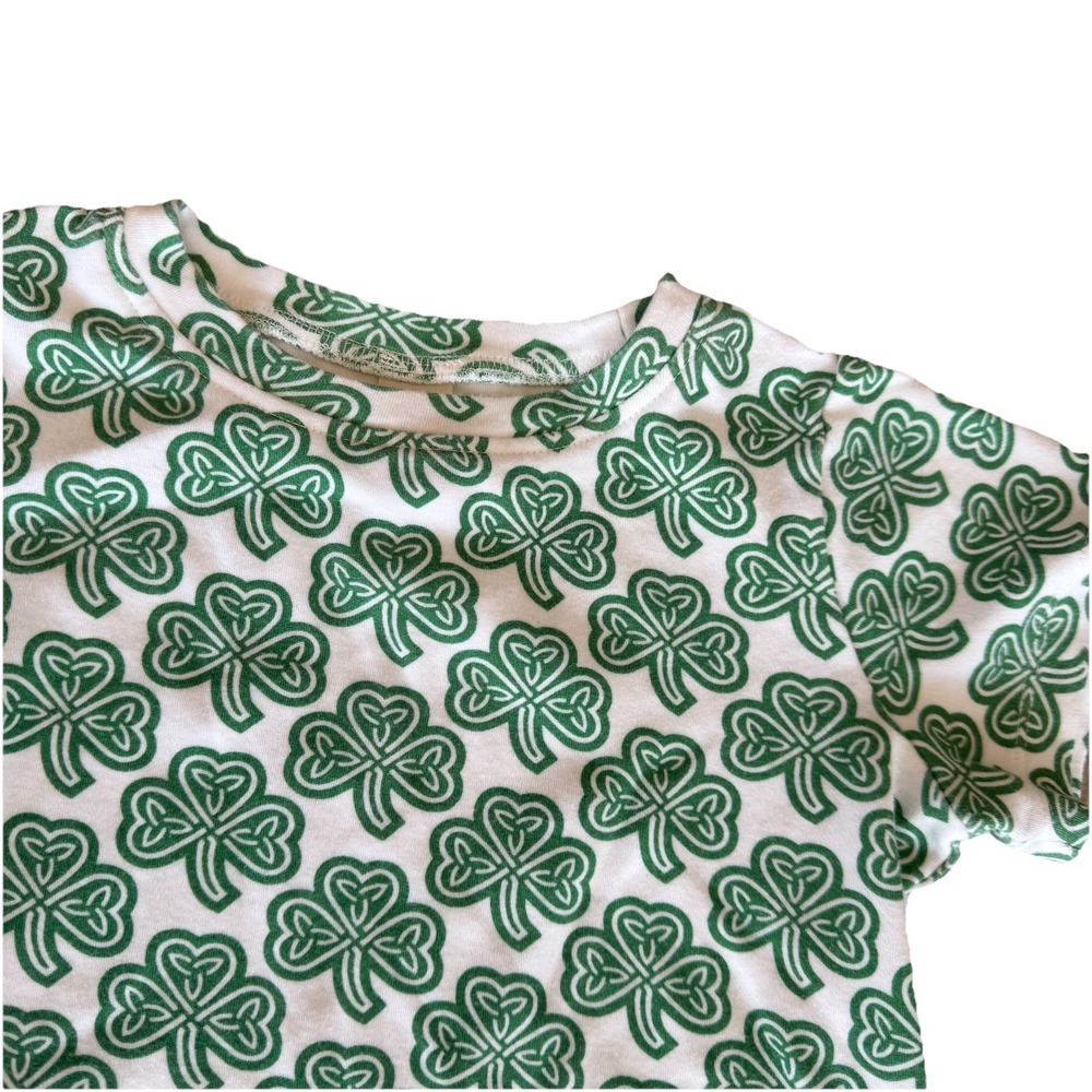 Kate Quinn Green St. Patrick's Day Shirt 5y Boy Girl Organic Cotton Shamrock